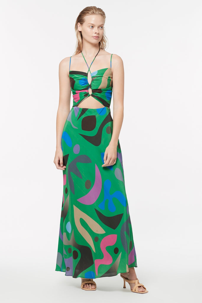Aubusson Green Slip Dress - Women's ...
